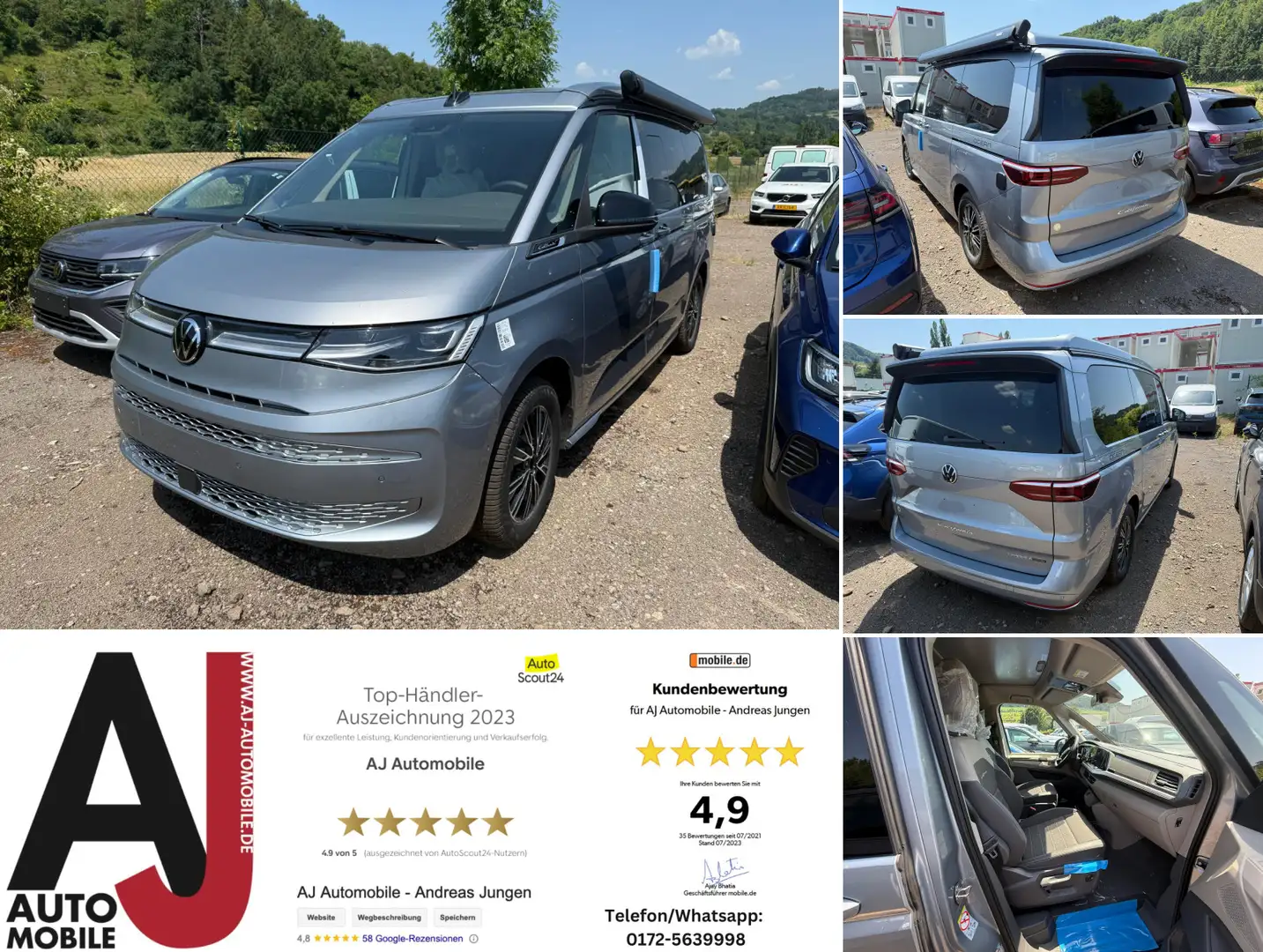 Volkswagen T7 California Ocean 4Motion Hybrid Argent - 1