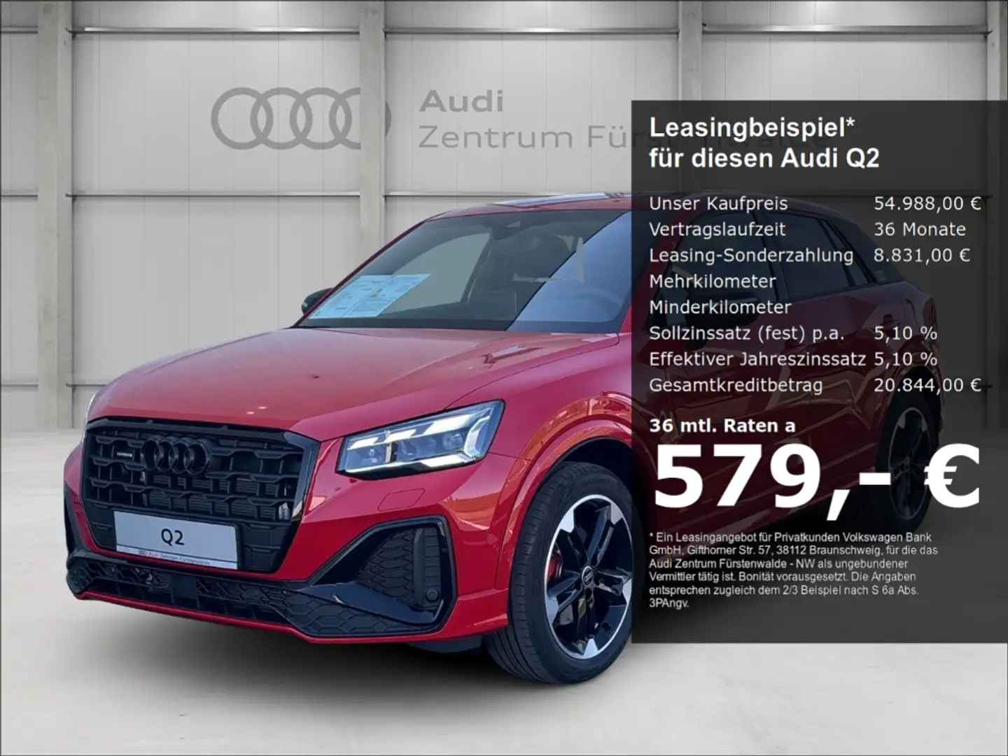 Audi Q2 40 TFSI quattro Sline+tronic+Matrix+Sonos+Optik sc Rot - 1