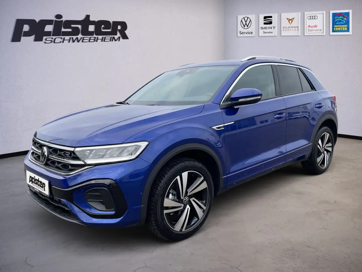 Volkswagen T-Roc 1.5 TSI DSG R-LINE+AHK+NAVI+ACC+SHZ Bleu - 1