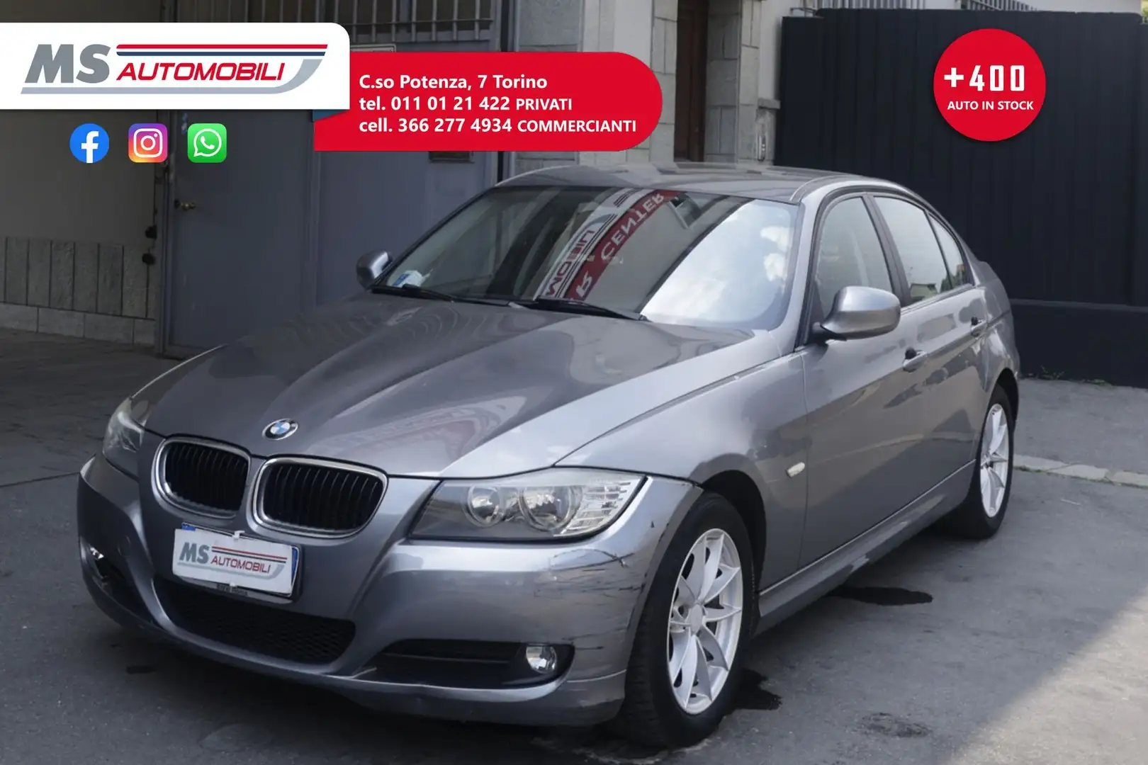BMW 316 BMW Serie 3 316d 2.0 116CV Berlina Unicoproprieta Grigio - 1
