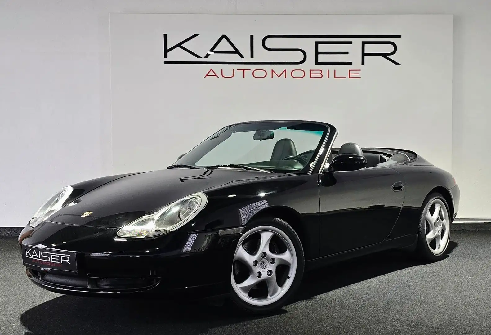 Porsche 996 CARRERA CABRIO*SCHALTER*ERST-60TKM*XENON*NAV Чёрный - 1