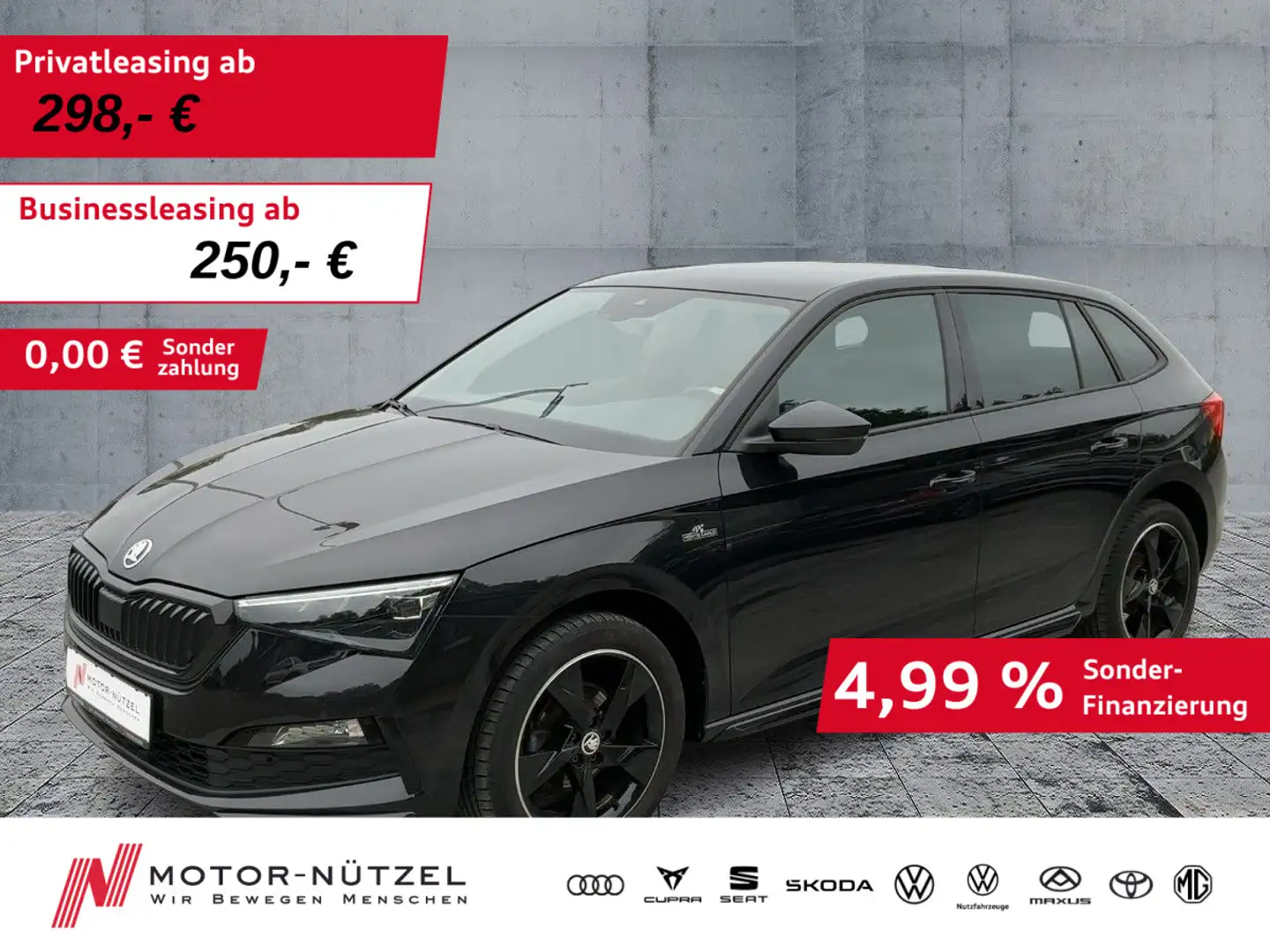 Skoda Scala 1.5 TSI MONTE CARLO LED+APP+SHZ+PDC+PANO Schwarz - 1