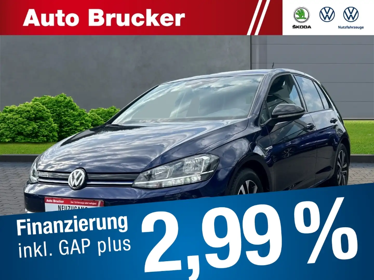 Volkswagen Golf VII IQ.DRIVE 1.5 TSI+Stand-HZ+Navi+2-Zonen-Klima+S Blu/Azzurro - 1