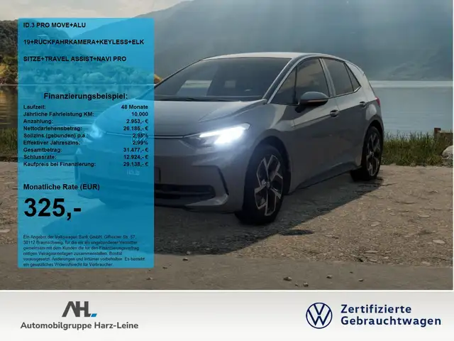 Volkswagen ID.3 PRO MOVE+ALU 19+RÜCKFAHRKAMERA+KEYLESS+ELK SITZE+T