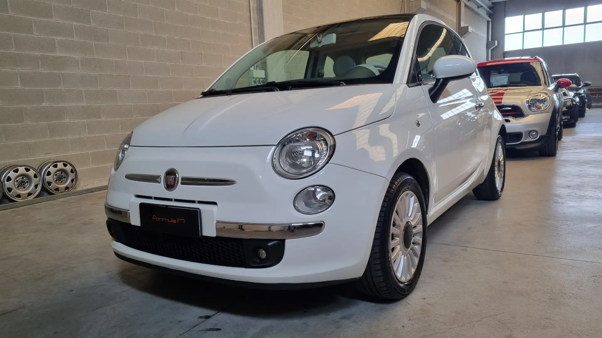 Fiat 500 1.3 mjt 16v Lounge 75cv Blanc - 1