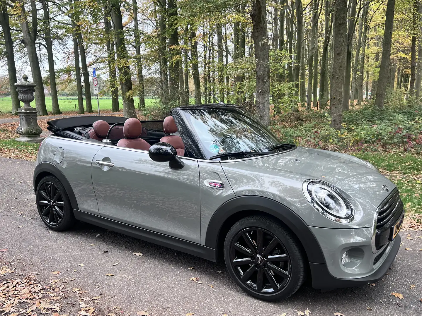 MINI Cooper Cabrio 1.5 Chili automaat met leren bekleding Сірий - 1