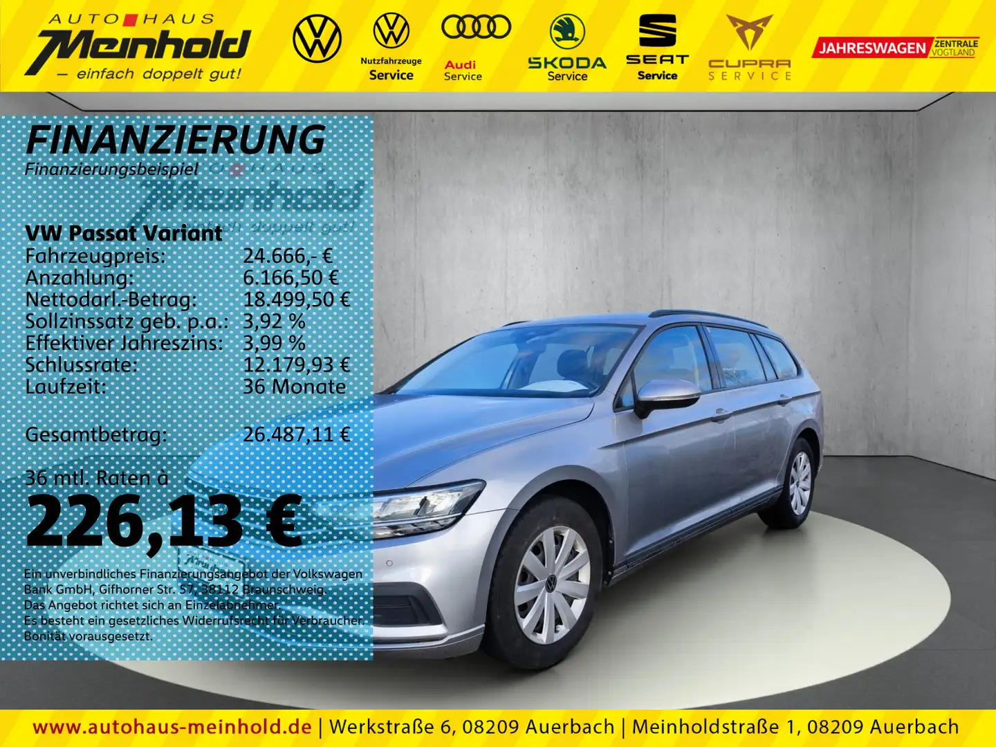 Volkswagen Passat Variant 1.5 TSI, Alu 18", LED, Kamera Silber - 1