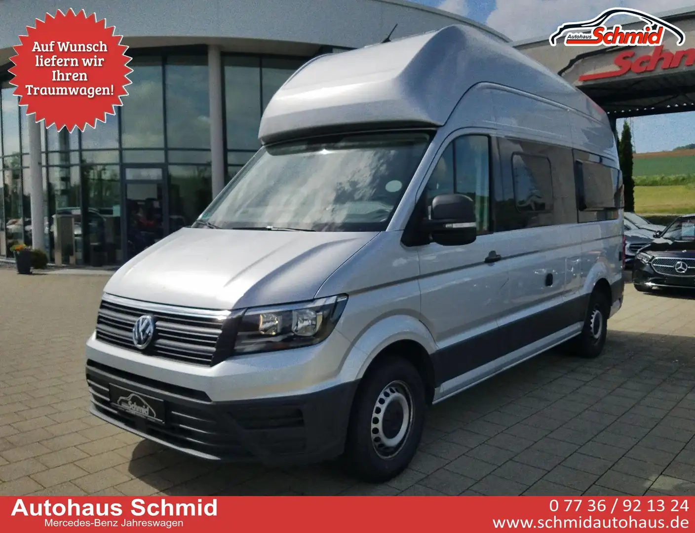 Volkswagen Grand California 600 3,5 to 2.0TDi Hochbett, AHK, 130 kW (177 PS... Argent - 1