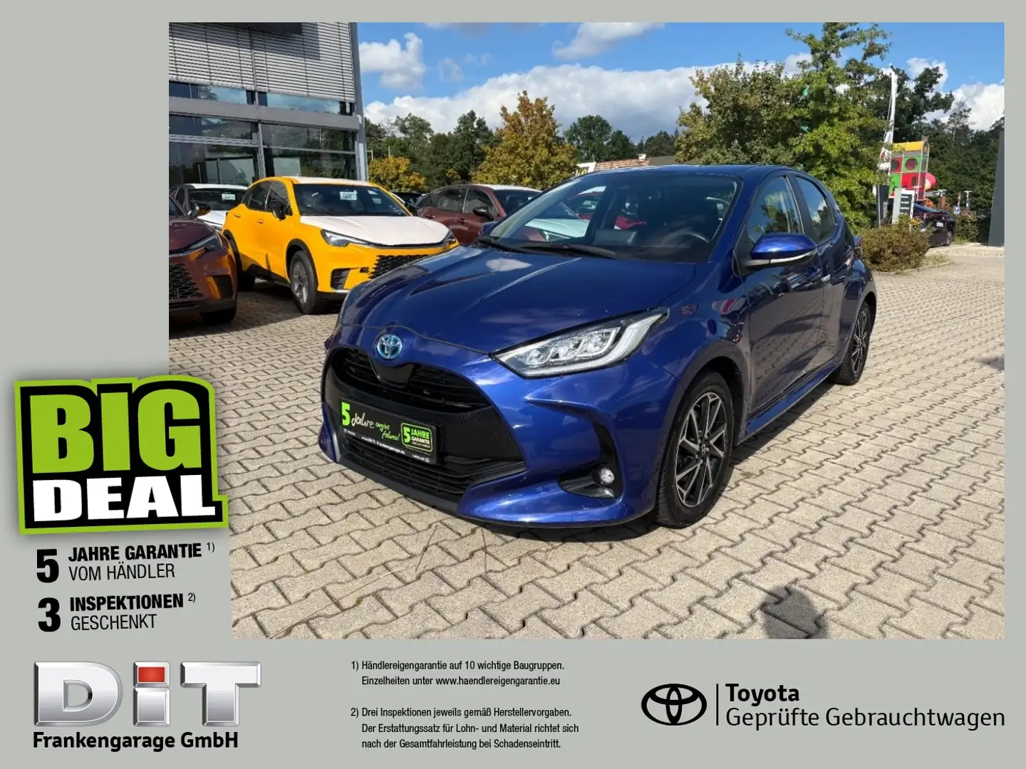 Toyota Yaris 1.5 Hybrid Team D LED, Kamera, DAB, SHZ, BT Blauw - 1