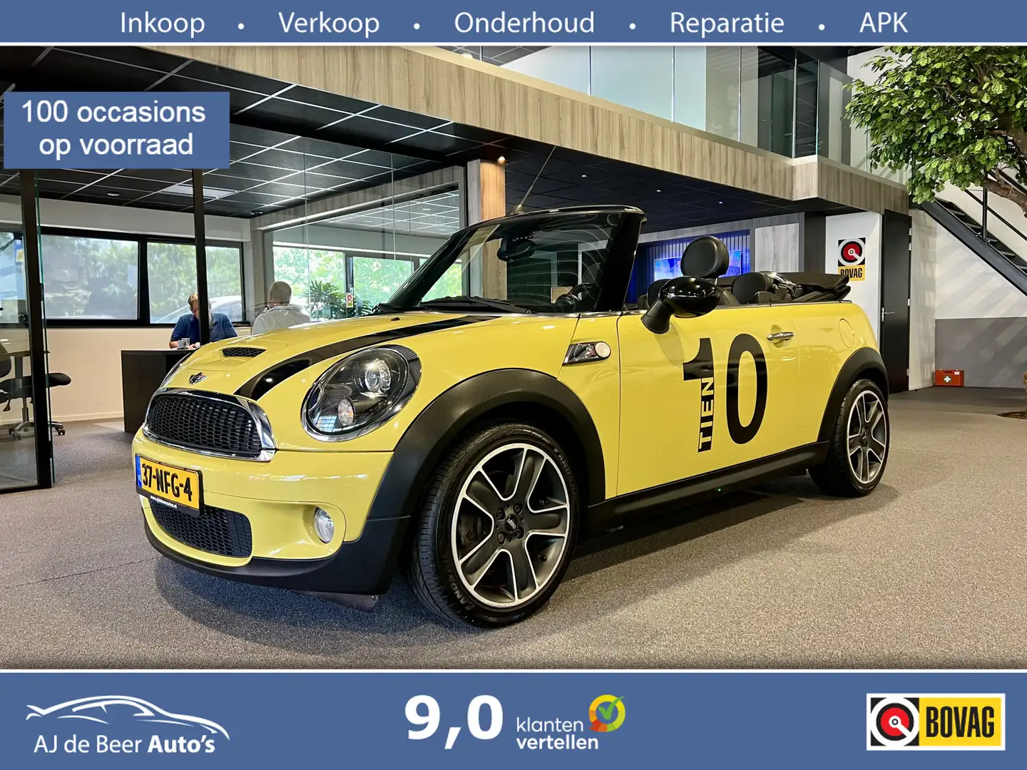 MINI Cooper S Cabrio Mini 1.6 Airco | Stoelverwarming | leder | Cruise Jaune - 1