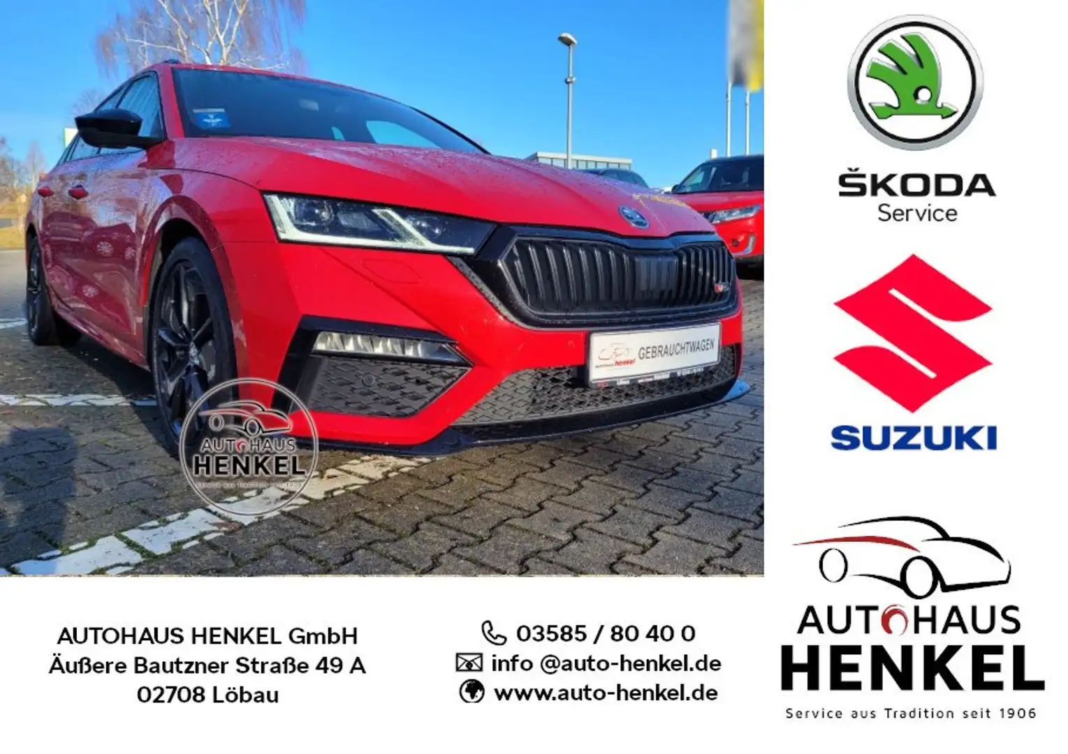 Skoda Octavia Combi 2.0 TDI DSG RS *** Navi/PLA/uvm. *** Rouge - 1
