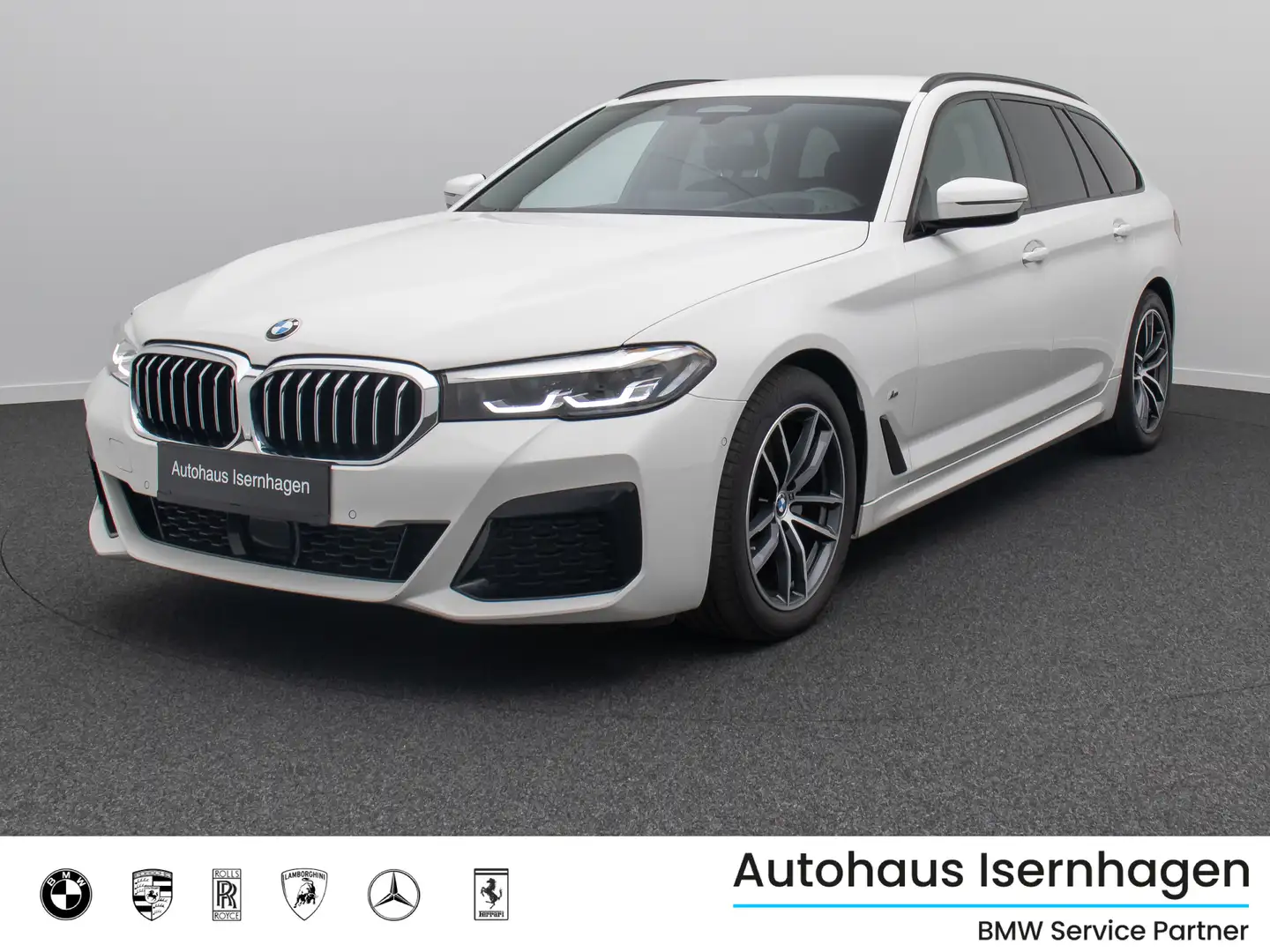 BMW 520 M Sport Kamera HUD HiFi AHK Stop&Go Alarm Weiß - 1
