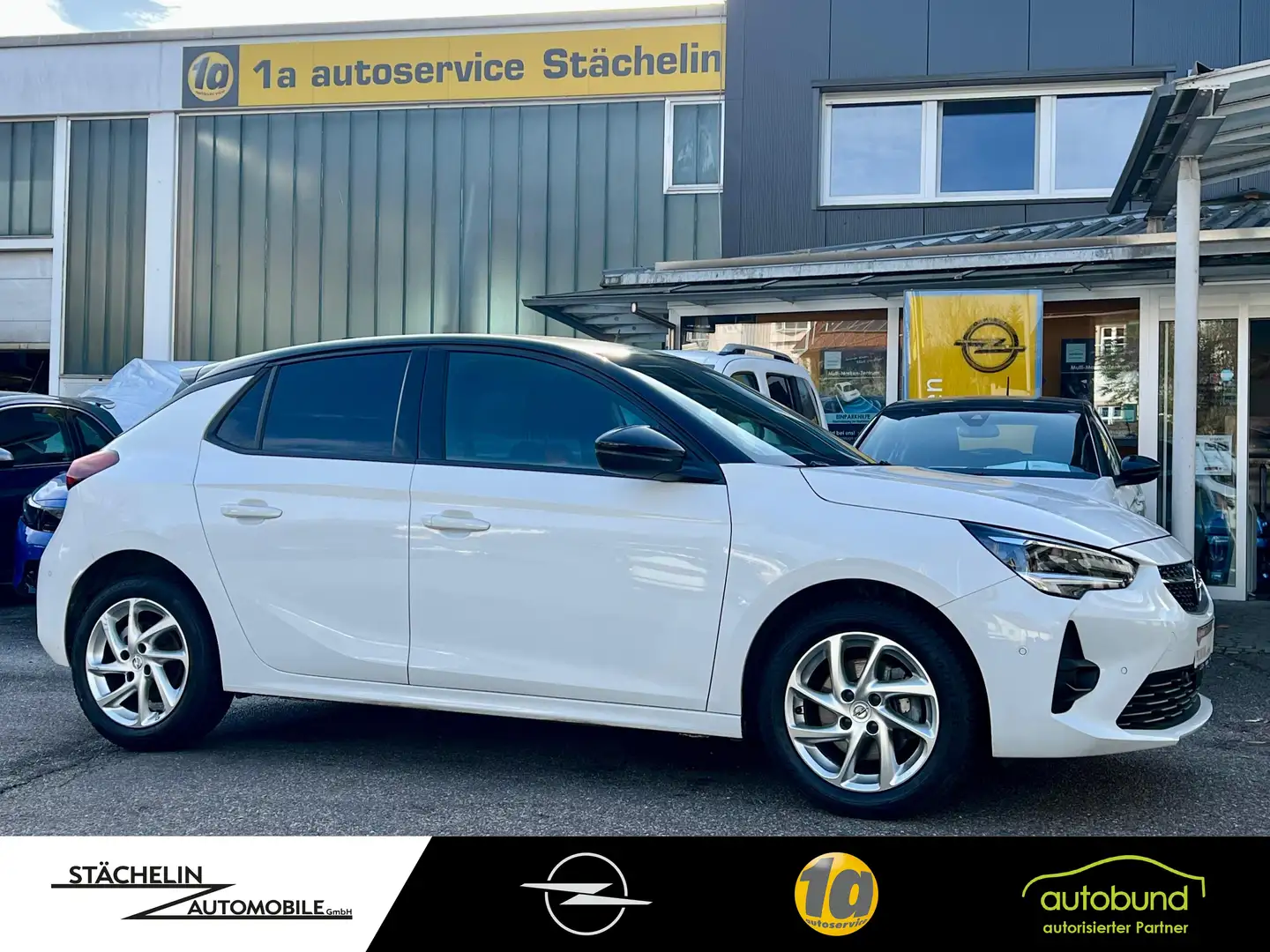 Opel Corsa F 1.2T GS Line,S&LHZ,RKAM,DAB,ALU,ALLW,PDC Weiß - 1