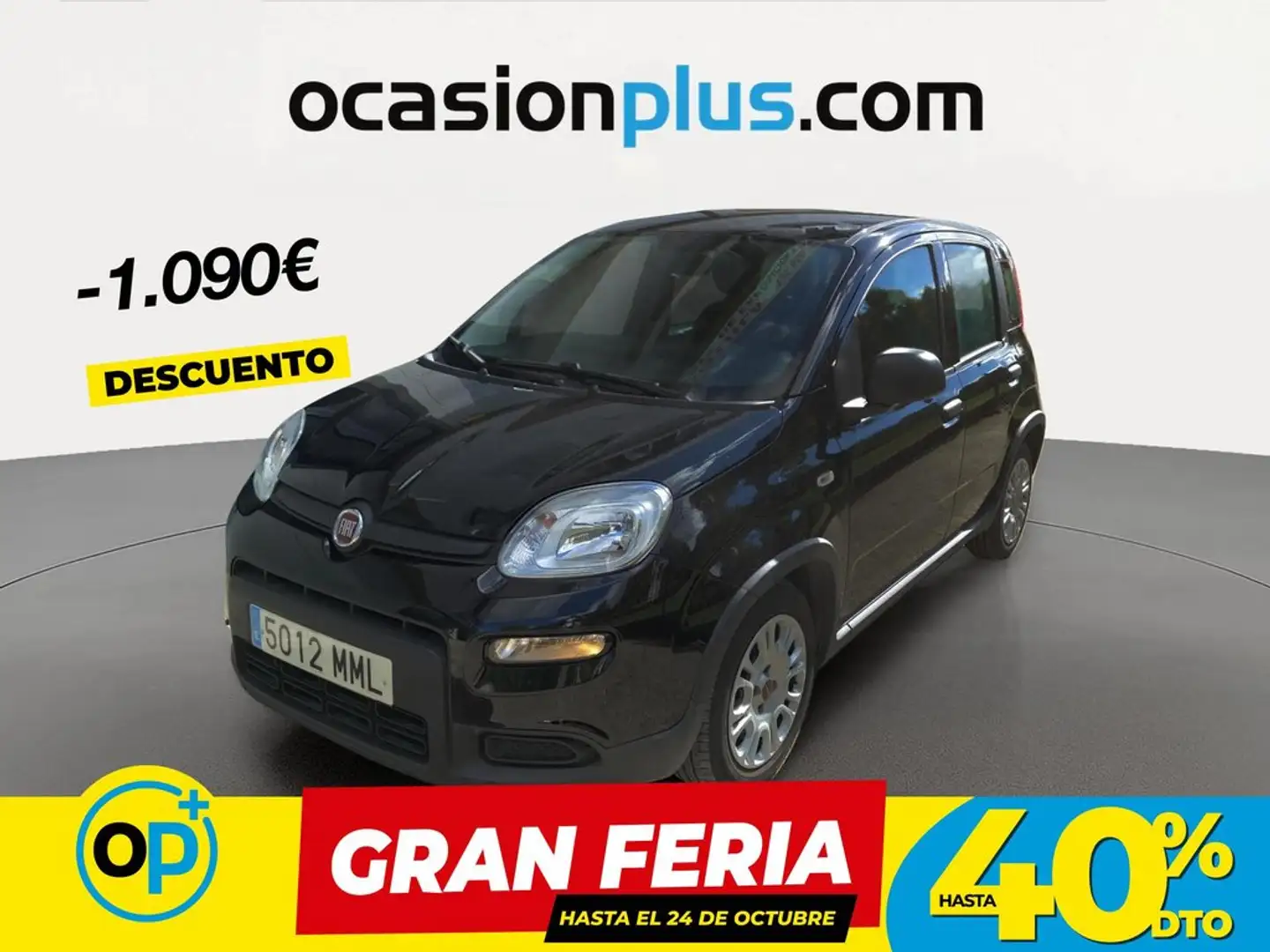 Fiat Panda 1.0 Gse Hybrid Negro - 1
