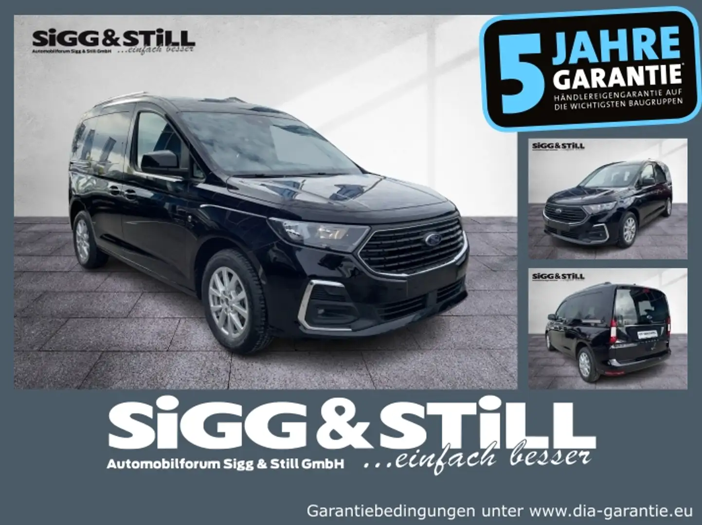 Ford Tourneo Connect Titanium PHEV iACC*SHZ*LHZ*CAM*LED Чорний - 1