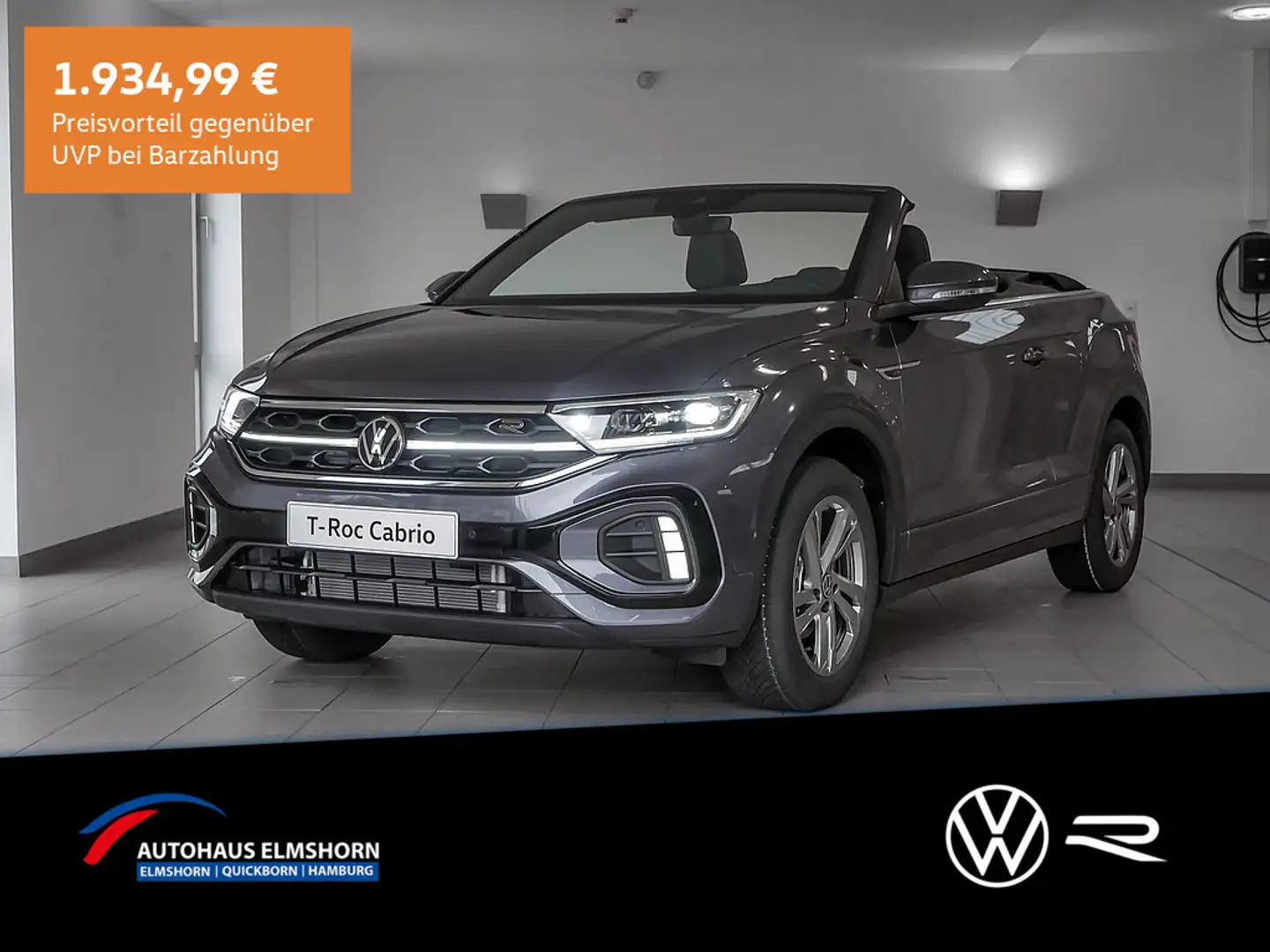Volkswagen T-Roc Cabriolet 1.5 TSI R-Line Gris - 1