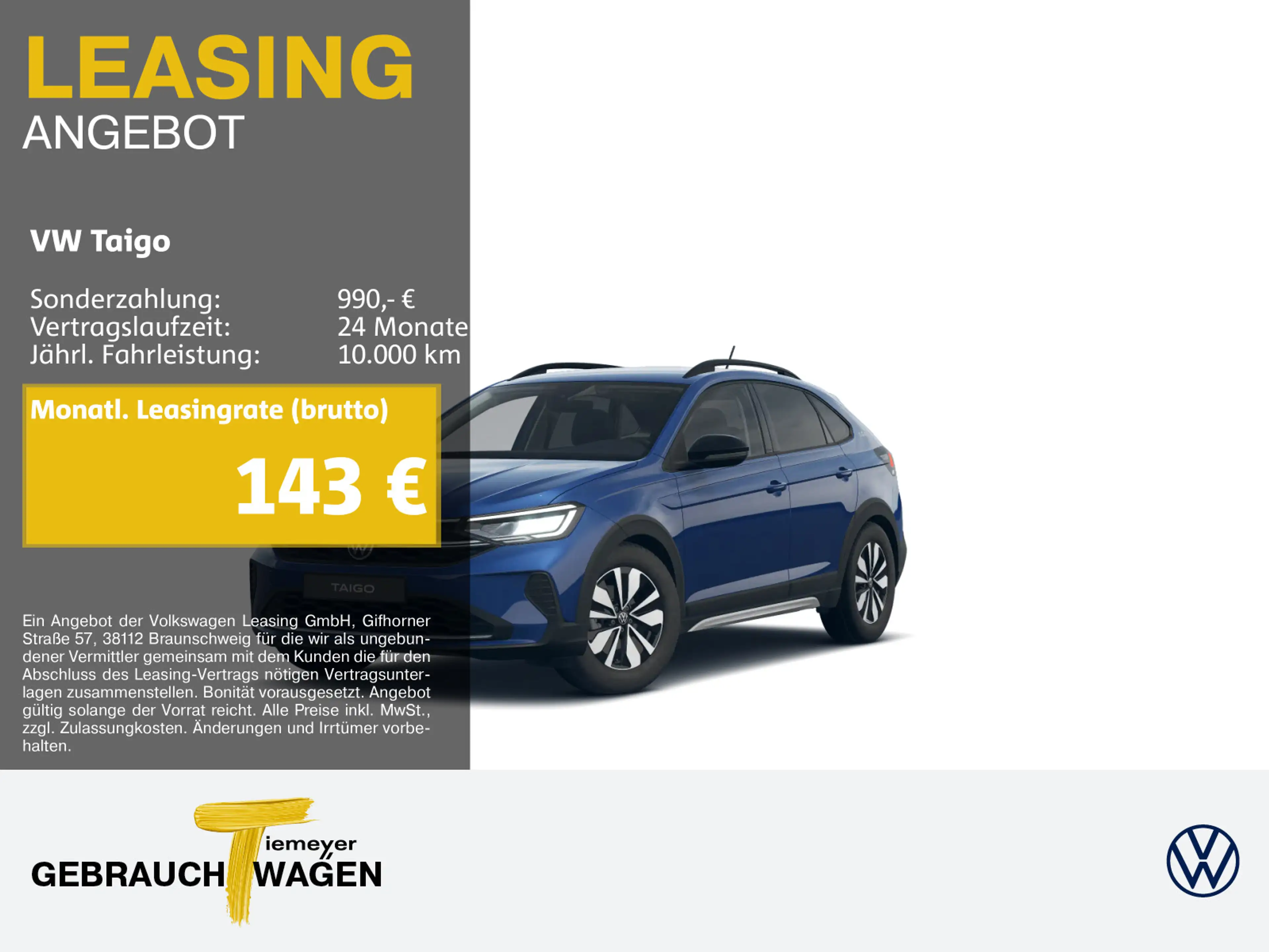 Volkswagen Taigo 1.0 TSI DSG GOAL NAVI AHK ASSIST KAMERA