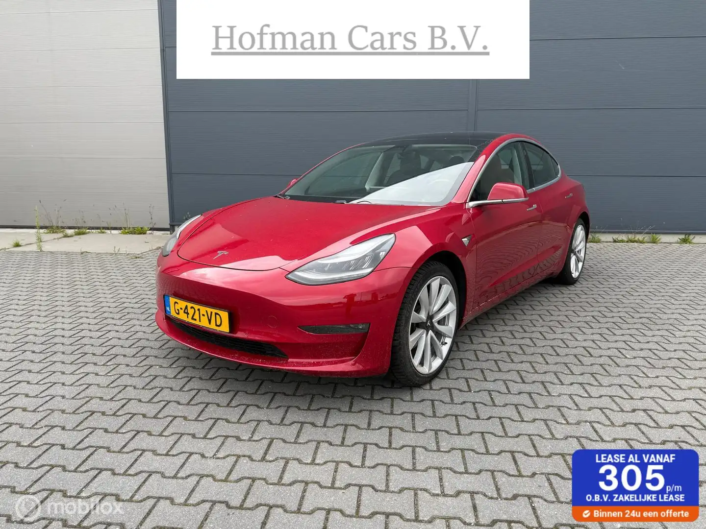 Tesla Model 3 Long Range AWD 75 kWh Special Color 2019 Incl BTW Rood - 1
