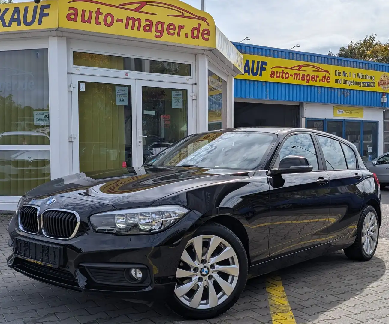 BMW 116 d Advantage*5-trg.*Temp*RKam*TüvNeu*Garantie Noir - 1
