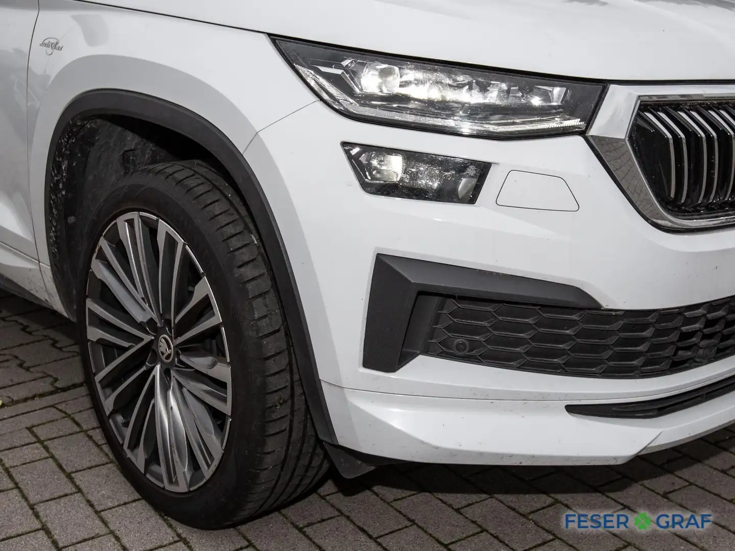 Skoda Kodiaq 2.0TDI 4x4 L&K AHK/ACC/Matrix/2xKamera Blanc - 2