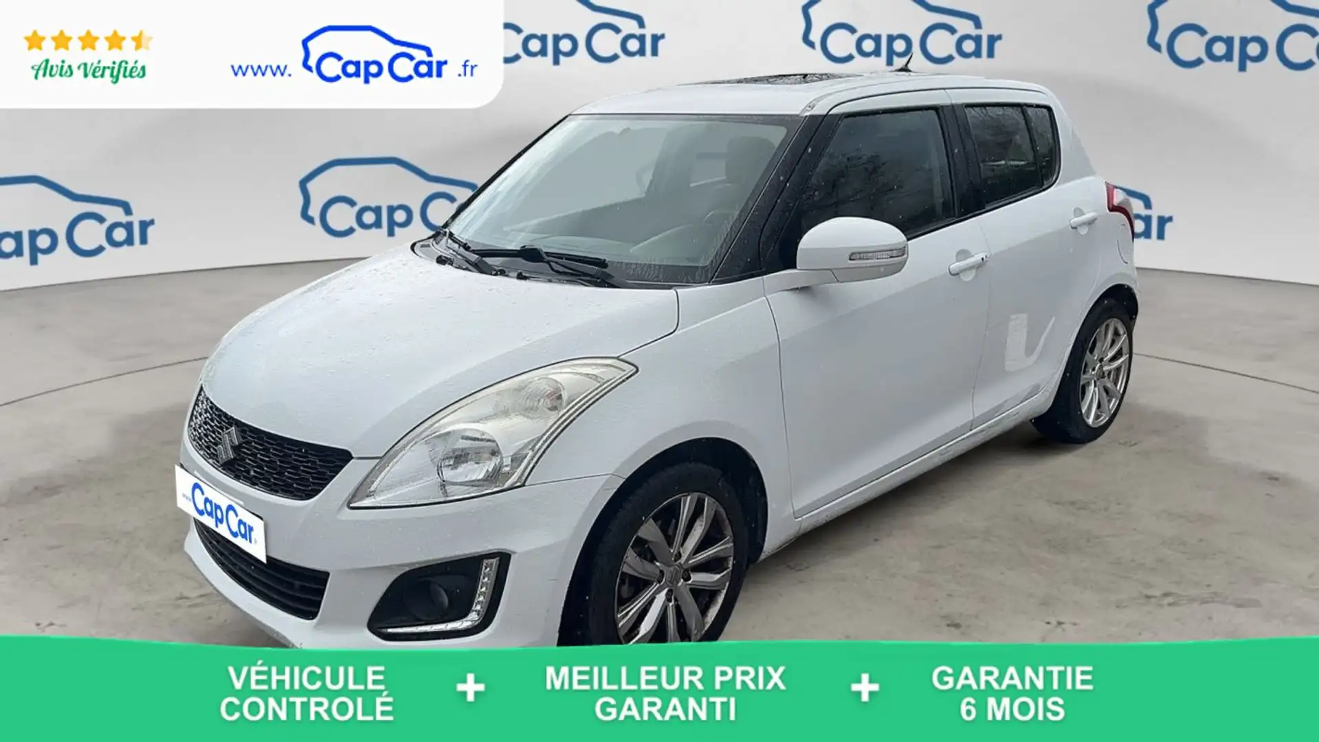 Suzuki Swift 1.2 VVT 94 So City - Toit ouvrant Blanc - 1