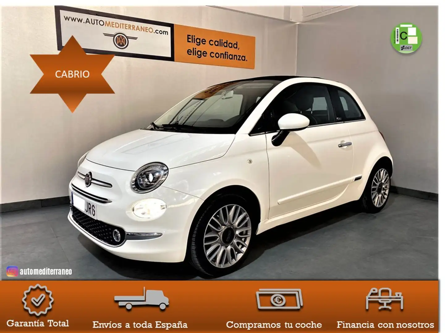 Fiat 500C 1.2 Lounge Beige - 1