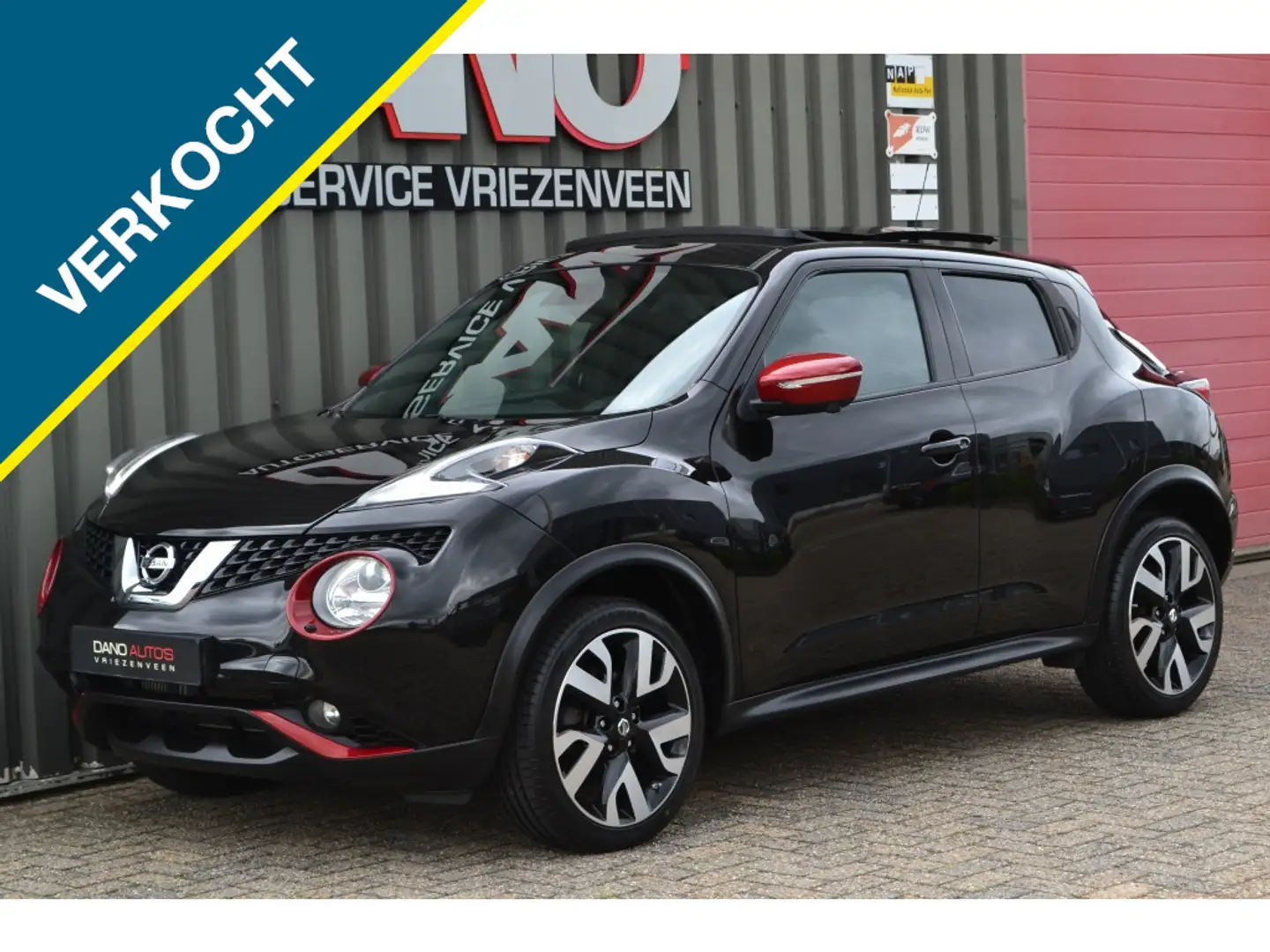 Nissan Juke 1.2 DIG-T S/S Tekna Leer/Camera/Navi/Xenon/Pano Zwart - 1