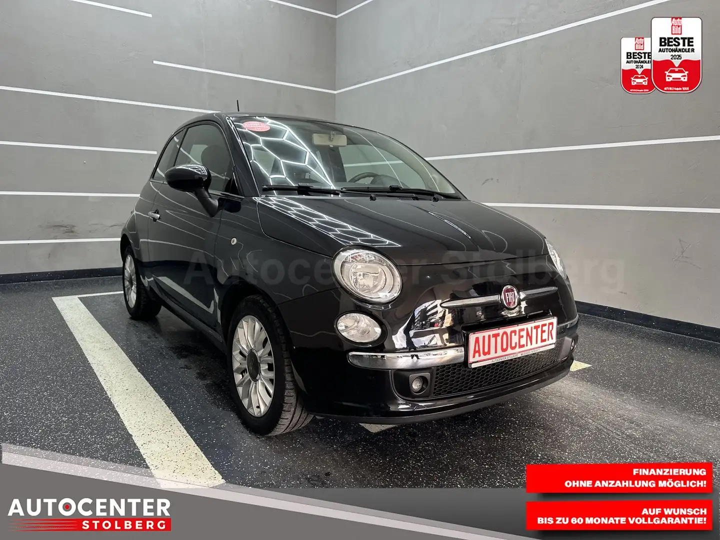 Fiat 500 "PANO-KLIMA-MULTI-PDC-ALU-TÜV NEU" Schwarz - 2