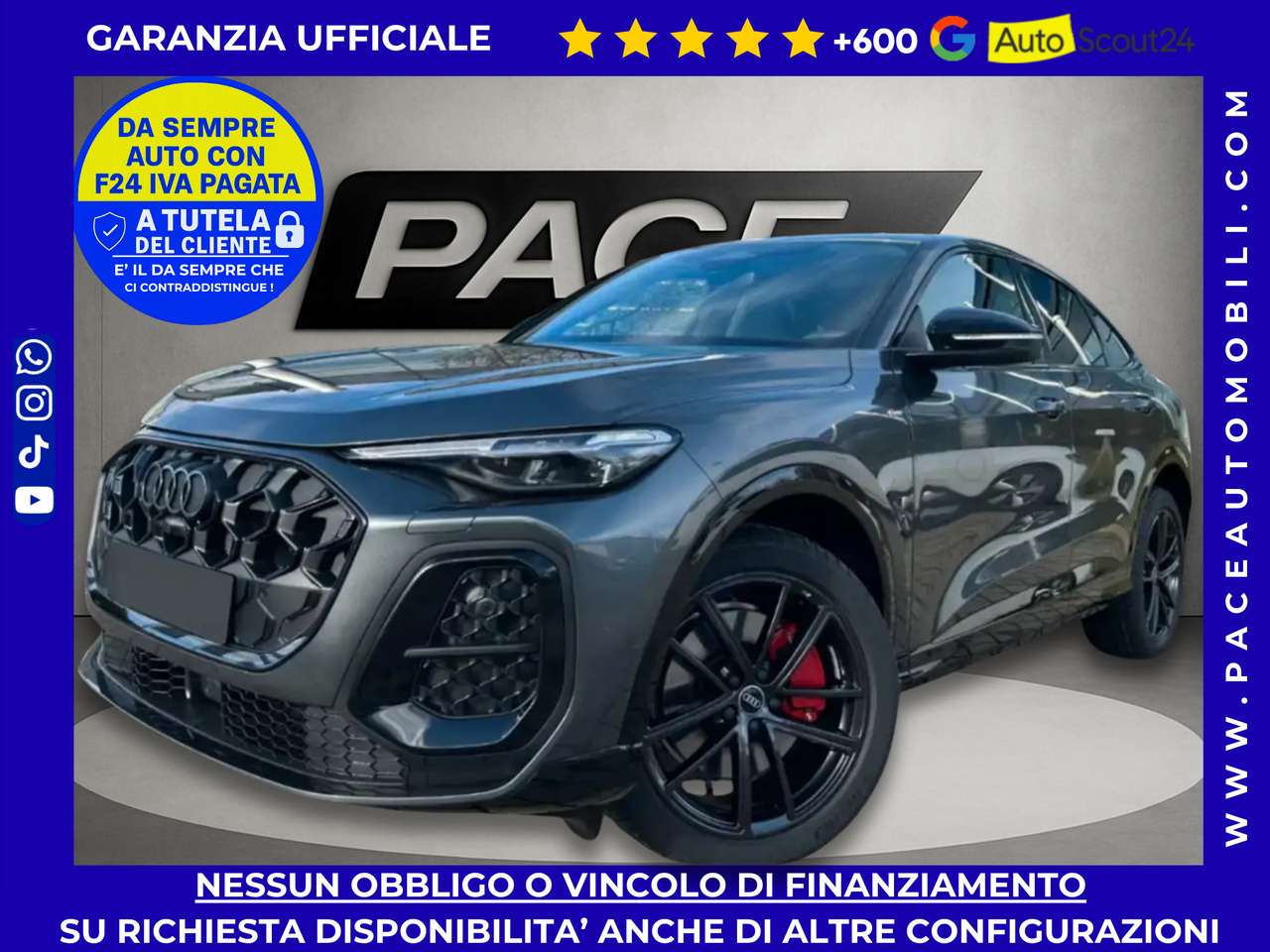 Audi Q5 SPB SPORTBACK S LINE SLINE S-LINE TETTO 2 DISPLAY
