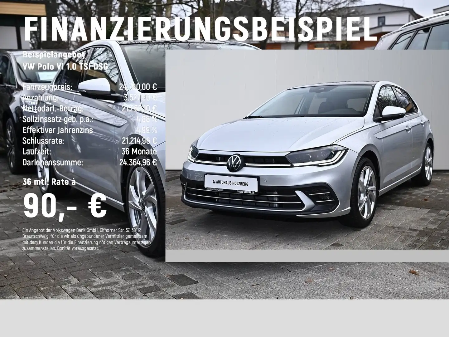 Volkswagen Polo VI 1.0 TSI DSG Style AHK+PANO+IQ.DRIVE+RFK Grau - 2