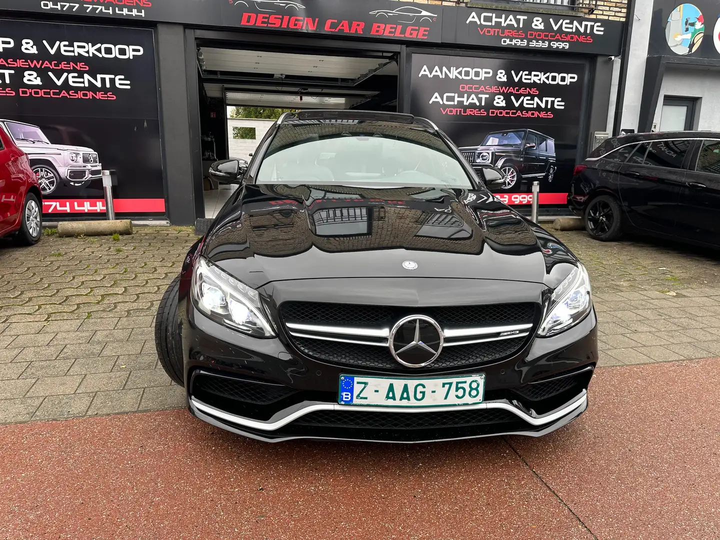 Mercedes-Benz C 63 AMG S Belge1er Main Etat NV*Carnet Mercedes*FULL FULL* Noir - 2