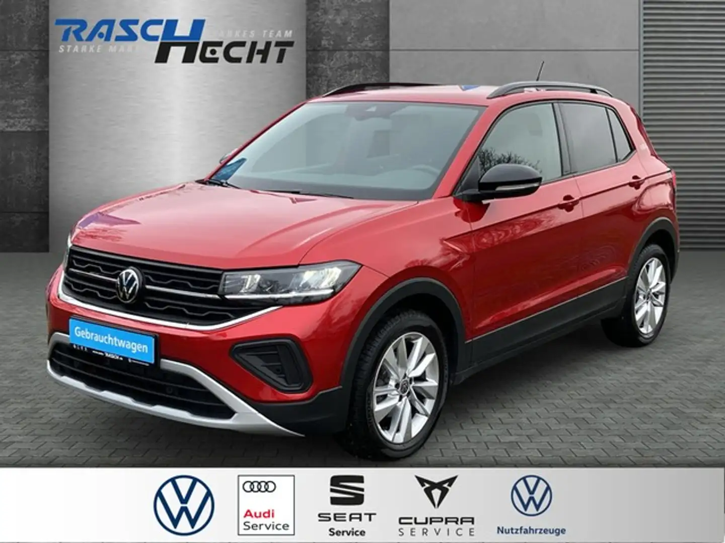 Volkswagen T-Cross Goal 1.0 TSI DSG*LED*NAVI*SHZ* Rot - 1