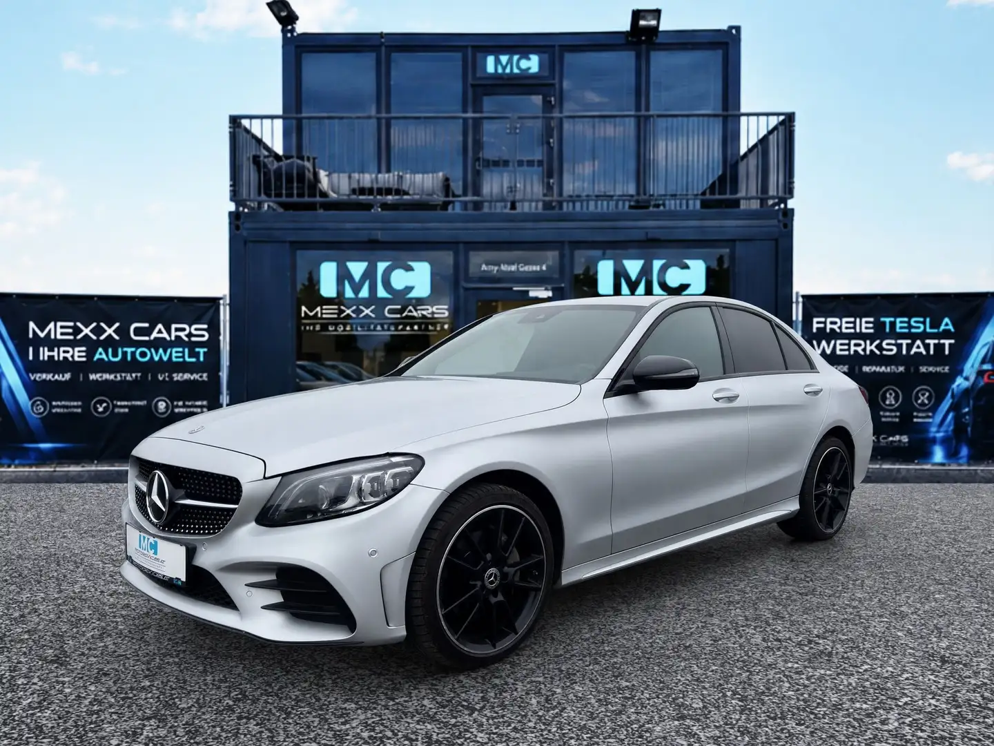 Mercedes-Benz C 220 d 4MATIC AMG | PANO | DISTRONIC | 360° | BURMESTER Silber - 1