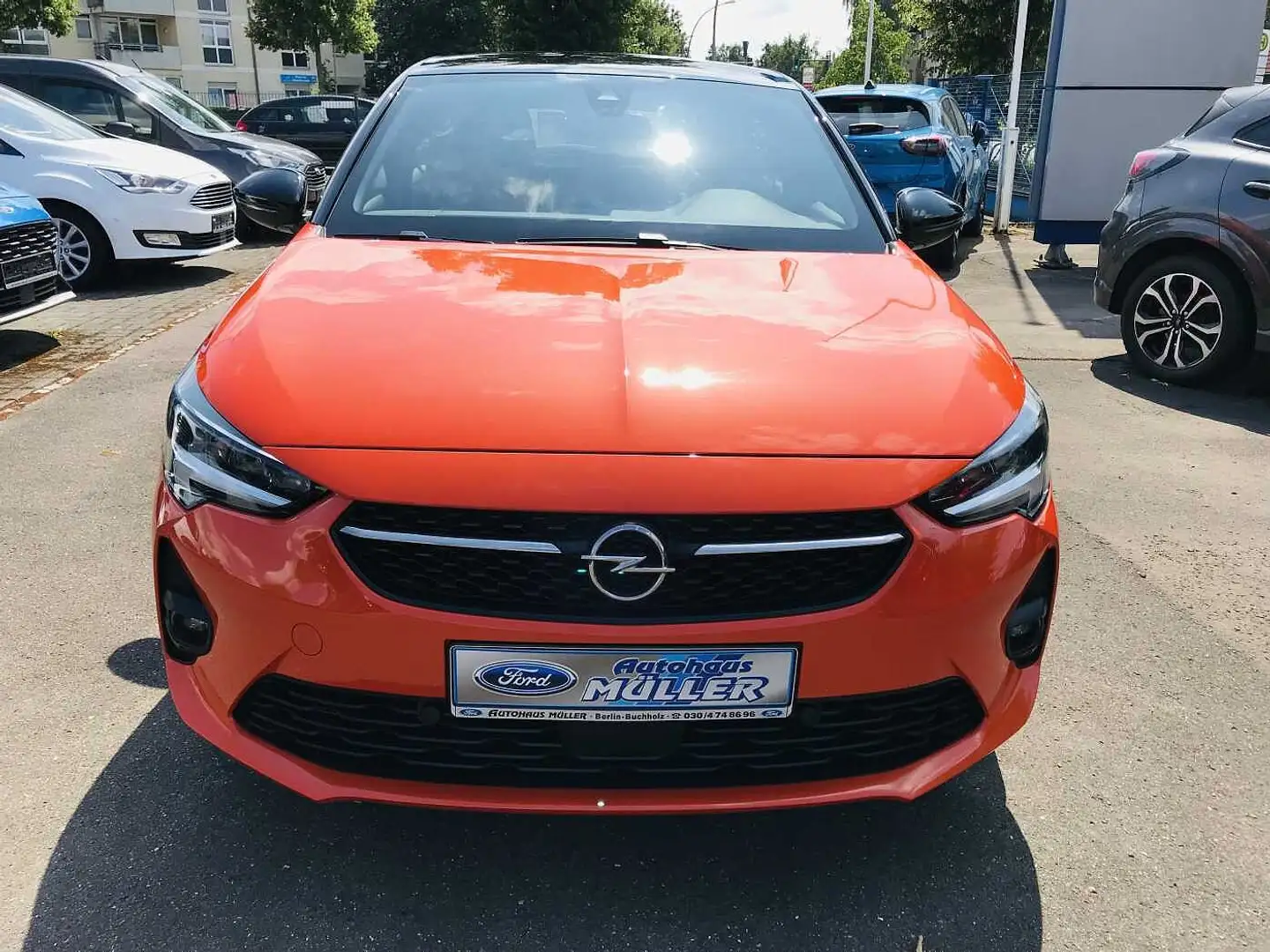 Opel Corsa GS Line 1.2 Turbo, LED-SW,Teilleder,PDC Orange - 2