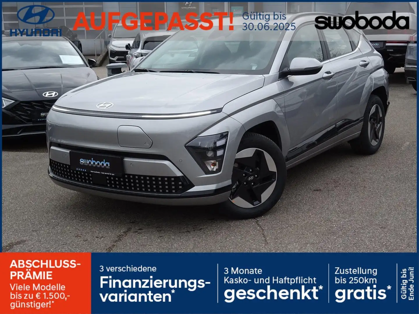 Hyundai KONA EV Smart Line 48,4 kWh k5es1-OP7 Silber - 1