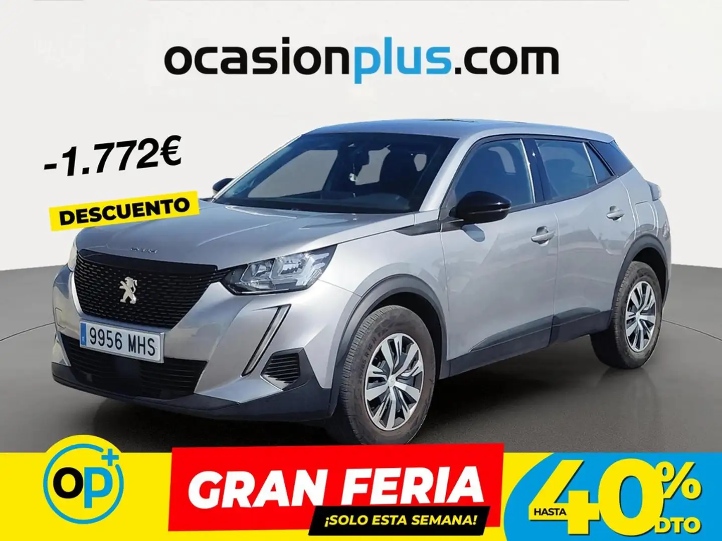 Peugeot 2008 1.2 PureTech S&S Active Pack 100 Gris - 1