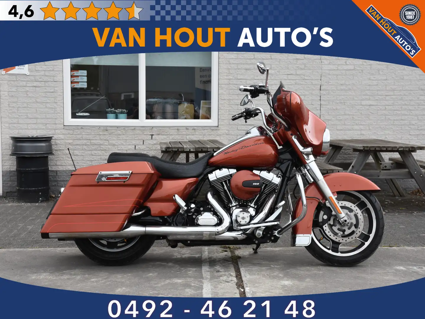 Harley-Davidson Street Glide 103 FLHX Portocaliu - 1