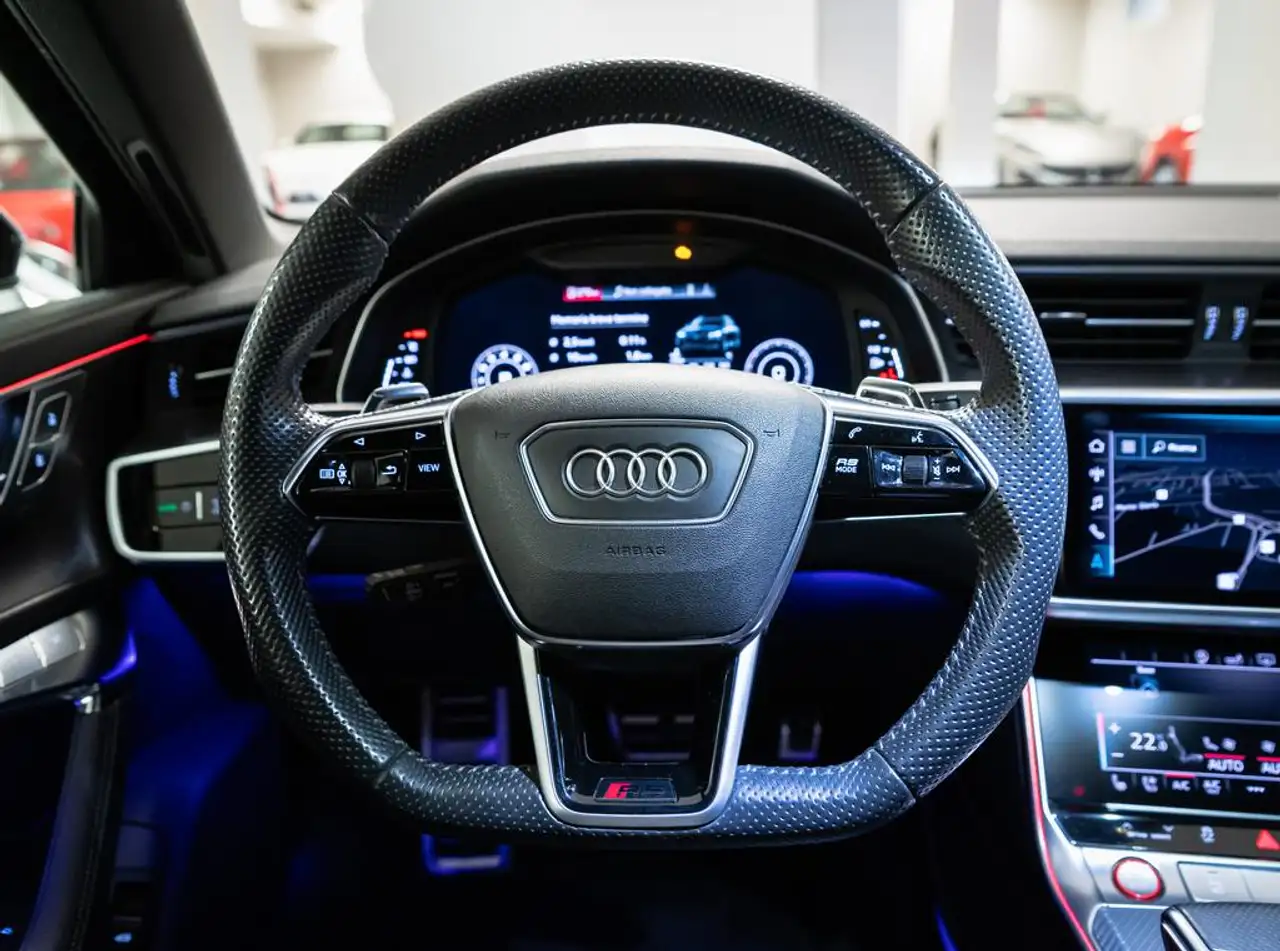 Audi RS6 Avant 4.0 TFSI V8 quattro -FRENI CARBO-IVA ESPOSTA, миниатюра 8