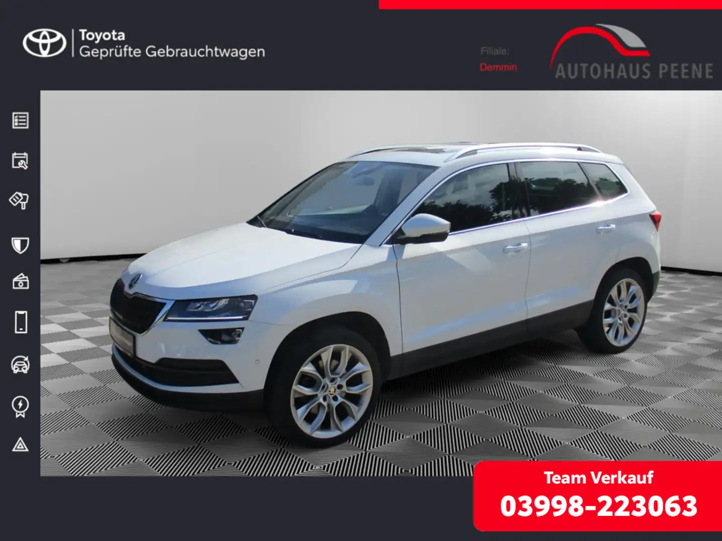 Skoda Karoq 2.0 TDI Style 4x4 Weiß - 1