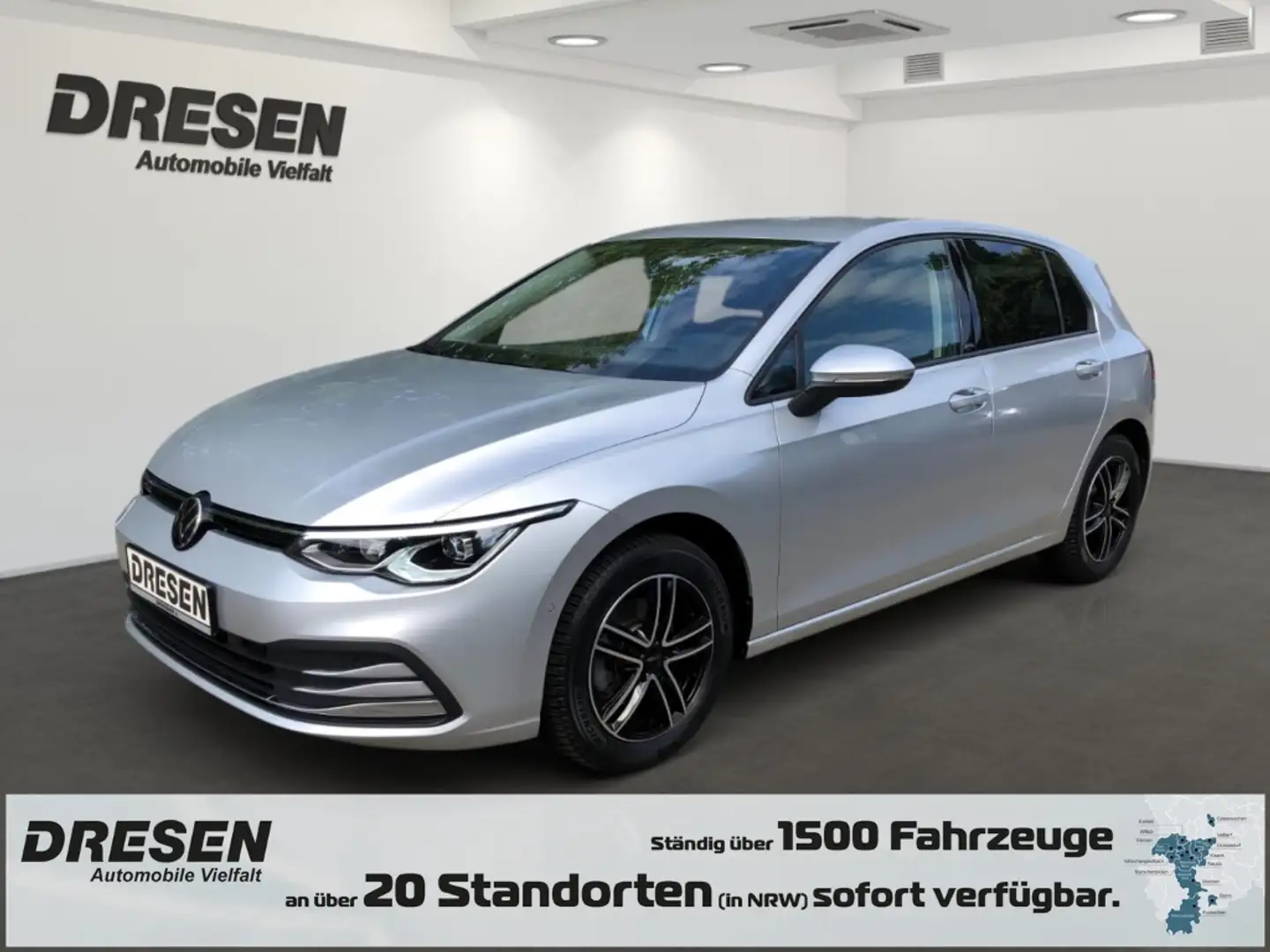 Volkswagen Golf Active 1.5l 5trg. HUD StandHZG Navi LED Sperrdiff. Argent - 1