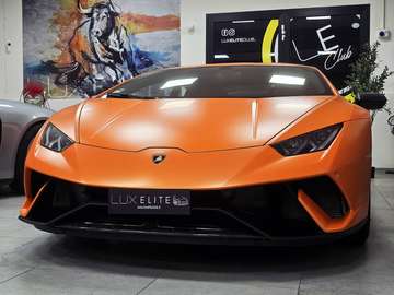 Huracan Coupe 5.2 Performante 640 awd LIFT _ PELLICOLA FULL PPF _ SERVICE BOOK FULL_ ALCANTARA _ ARANCIO OPACO ANTHEUS