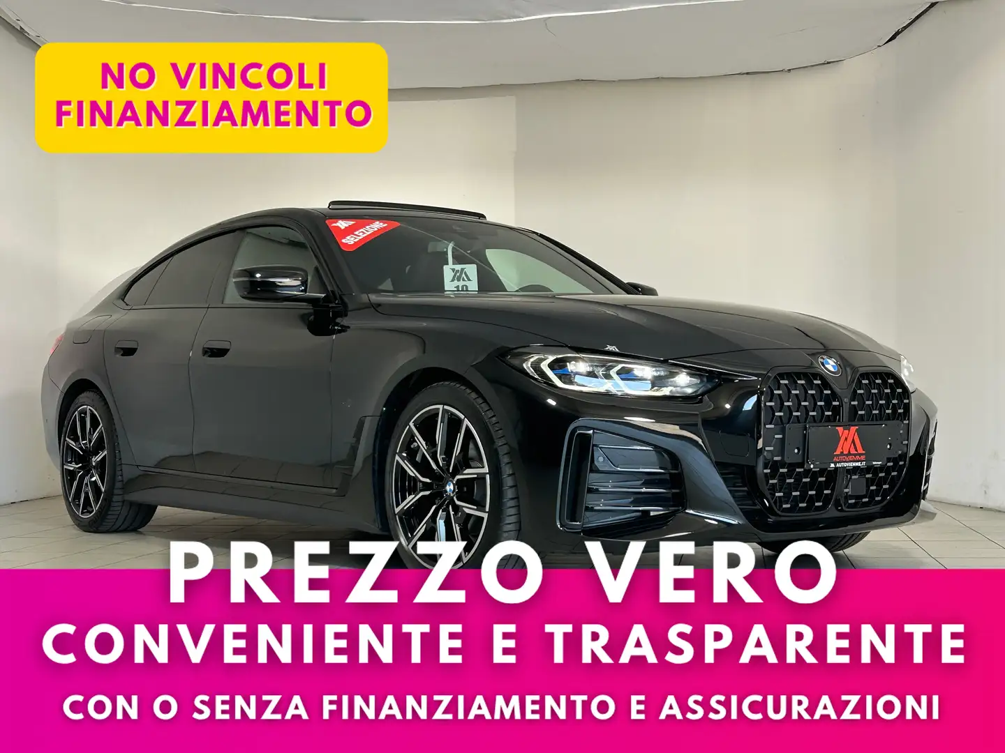 BMW 420 d Gran Coupe Msport + Tetto apribile + Fari laser Nero - 1