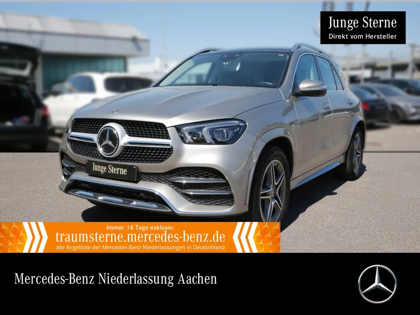 Mercedes-Benz GLE 450 4M AMG+PANO+360+AHK+MULTIBEAM+FAHRASS+20" Argent - 1