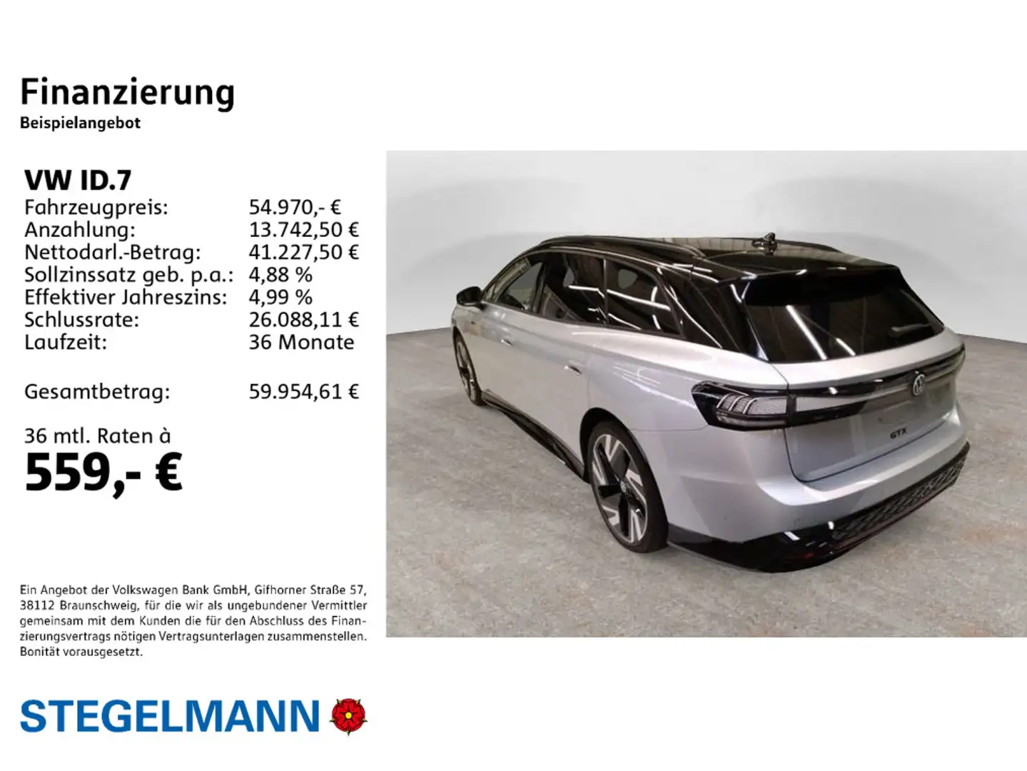 Volkswagen ID.7 Tourer GTX 4M 250kW/87kWh *AHK*Kamera*+3J. Silber - 2