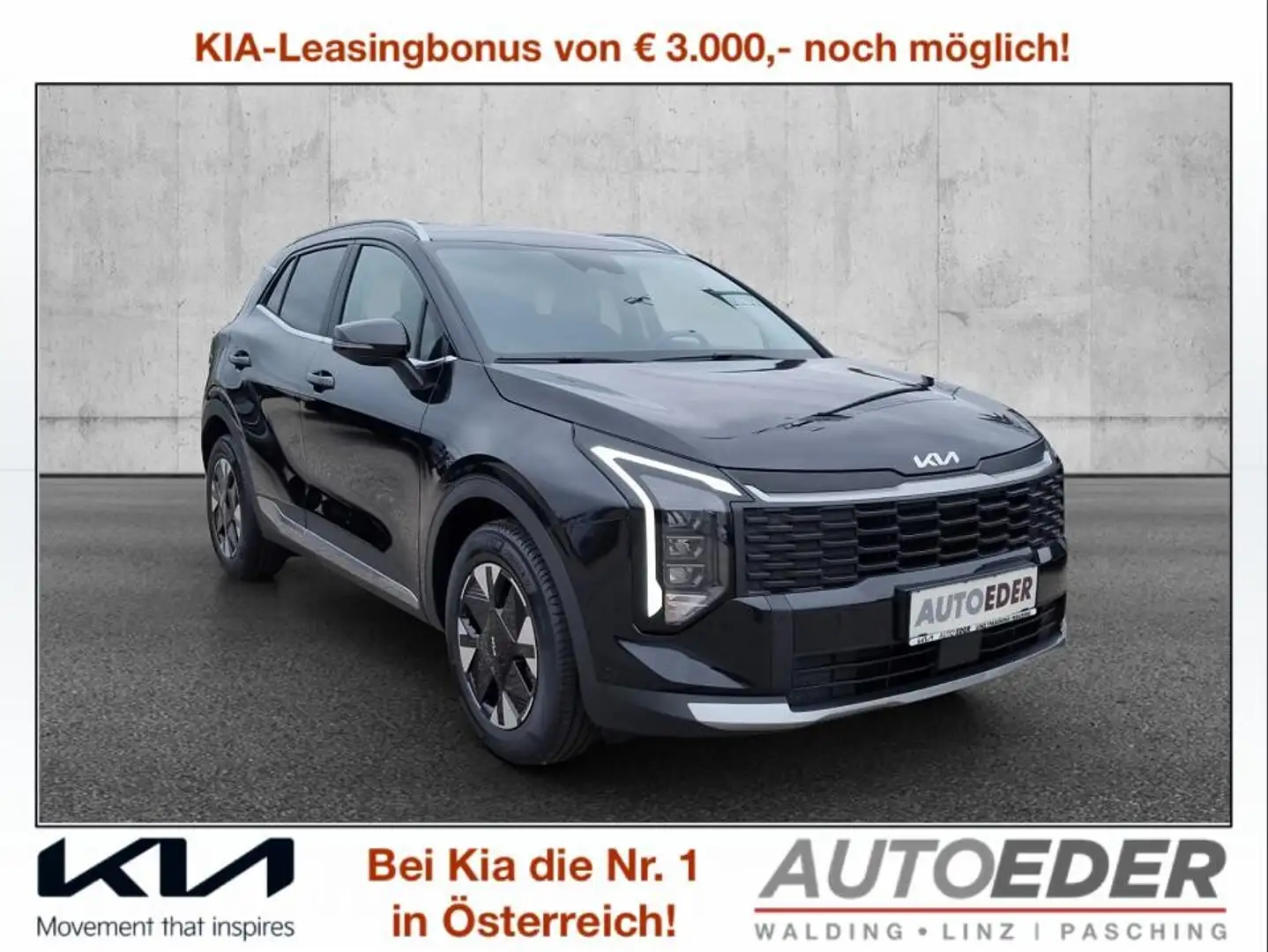 Kia Sportage 1,6 TGDI Silber DCT Schwarz - 1