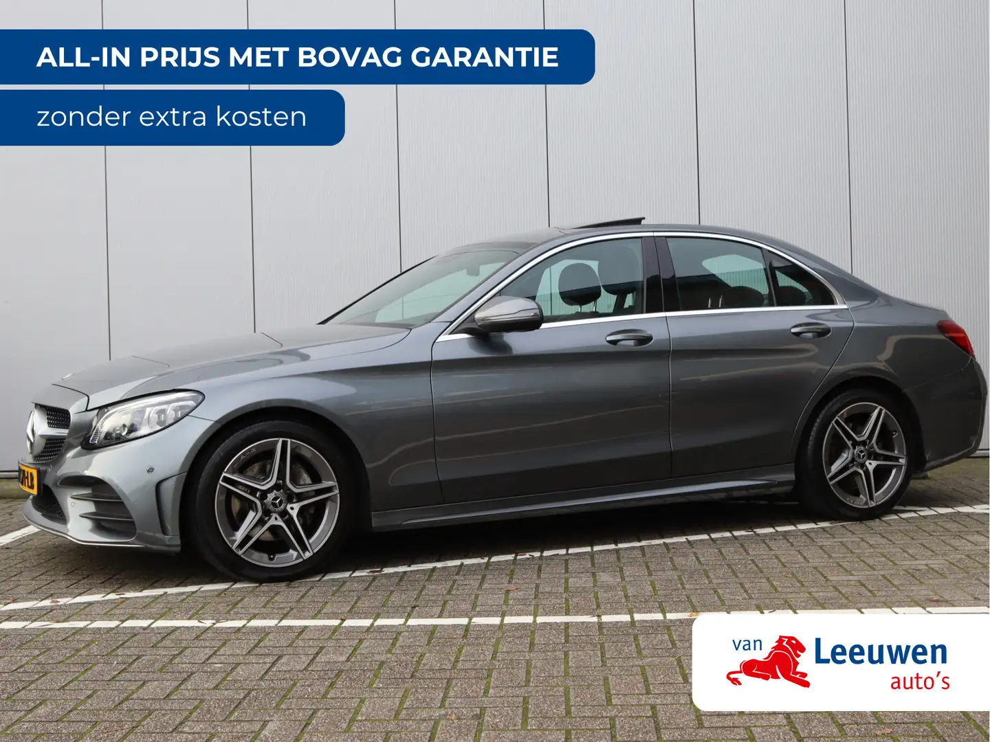 Mercedes-Benz C 180 AMG-line | Schuifdak | Sfeerverlichting | Multibea Grijs - 1