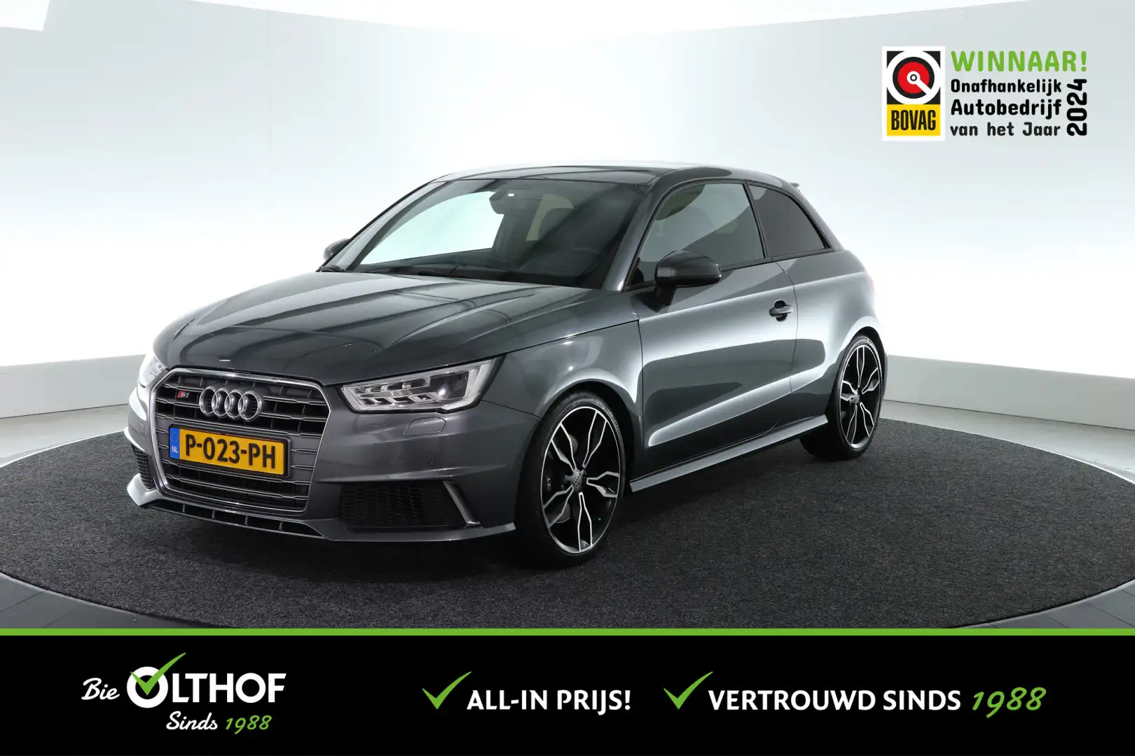 Audi A1 2.0 TFSI S1 Quattro S-Line | 332 PK | STOELVERW. | Grigio - 1