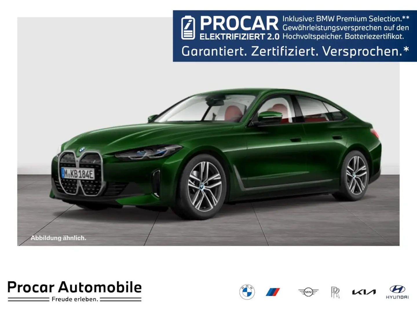 BMW i4 eDrive40 Gran Coupé ACC RFK NAVI Standh. LED Grün - 1