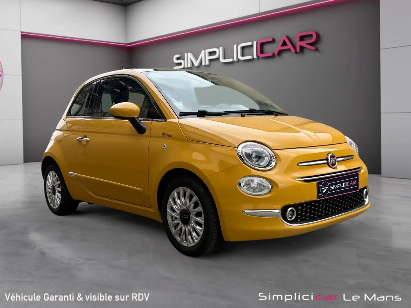 Fiat 500 500 0.9 85 ch TwinAir S\u0026amp;S Lounge Jaune - 1