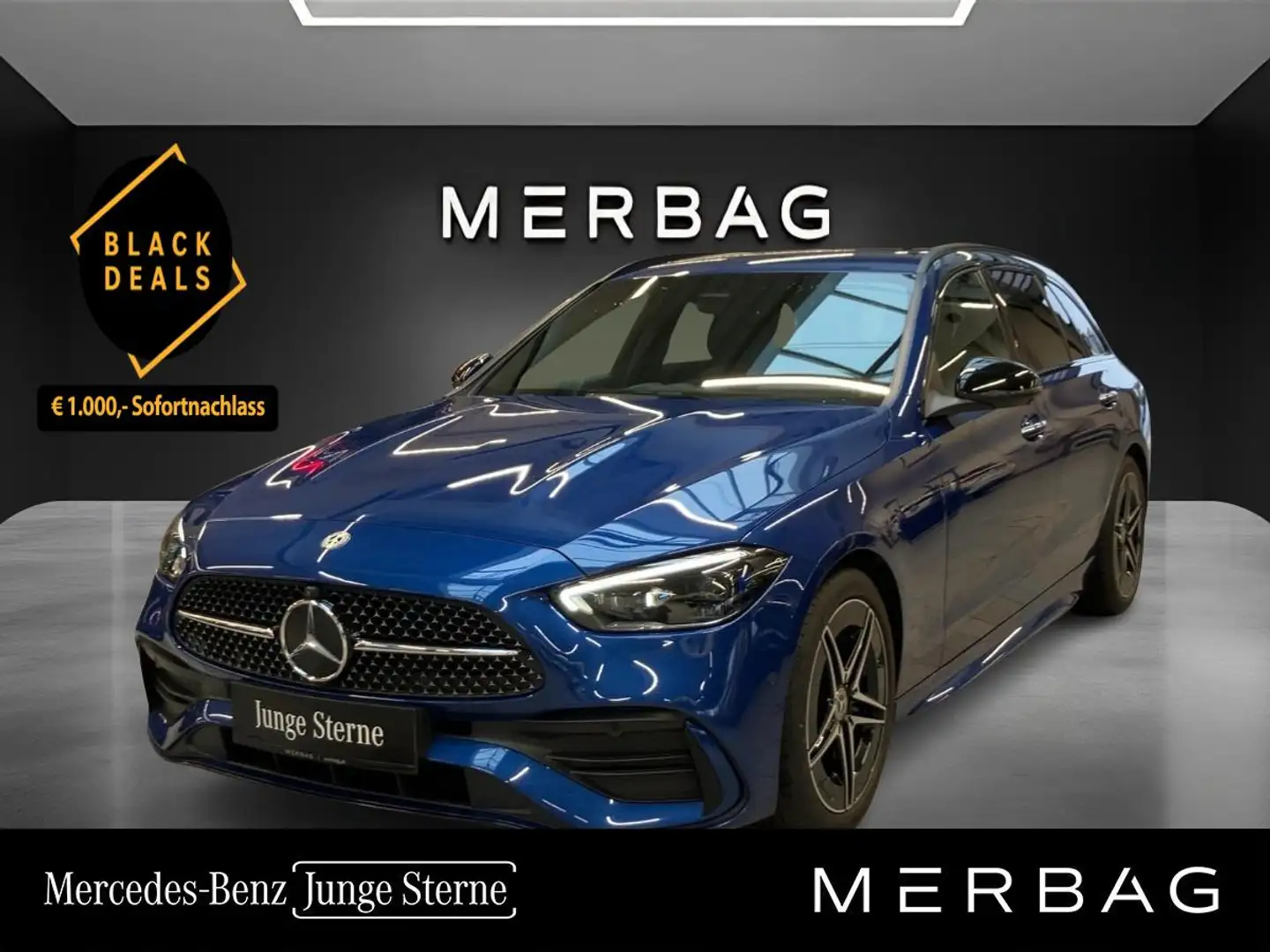 Mercedes-Benz C 200 T-Modell AMG Line Blau - 1